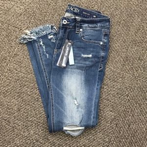 Grace In LA Distressed Easy Fit Jeans